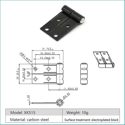 360 Degree Rotation Friction Positioning Hinge Miniature Damping Hinge for Remote Control, Tablet Support Bracket in Kuwait