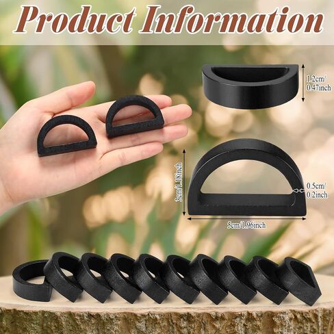 LemonRoad 12 Pcs Wood Napkin Rings Handmade Semicircle Thanksgiving Christmas Napkin Holder Buckles Farmhouse Rustic Boho Style Serviette Rings for Table Decor Harvest Wedding Banquet Party in Kuwait