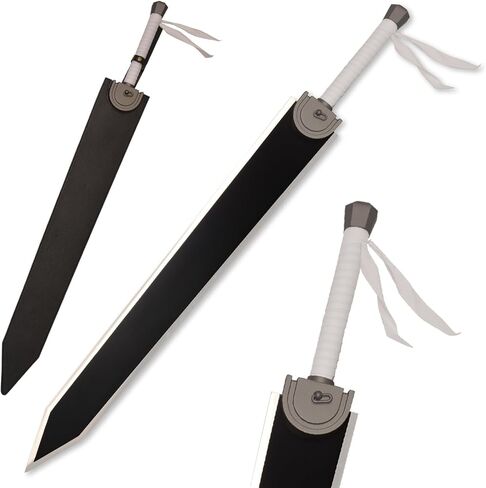 49" Anime Berserk Guts Sword Dragon Slayer Great Steel Sword with Carry Bag,Full Metal Cosplay Prop,for Collection,Stage Performance in Kuwait