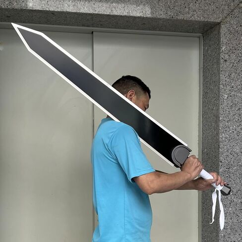 49" Anime Berserk Guts Sword Dragon Slayer Great Steel Sword with Carry Bag,Full Metal Cosplay Prop,for Collection,Stage Performance in Kuwait