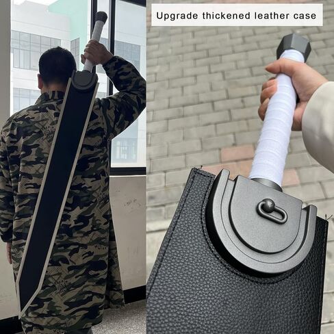 49" Anime Berserk Guts Sword Dragon Slayer Great Steel Sword with Carry Bag,Full Metal Cosplay Prop,for Collection,Stage Performance in Kuwait