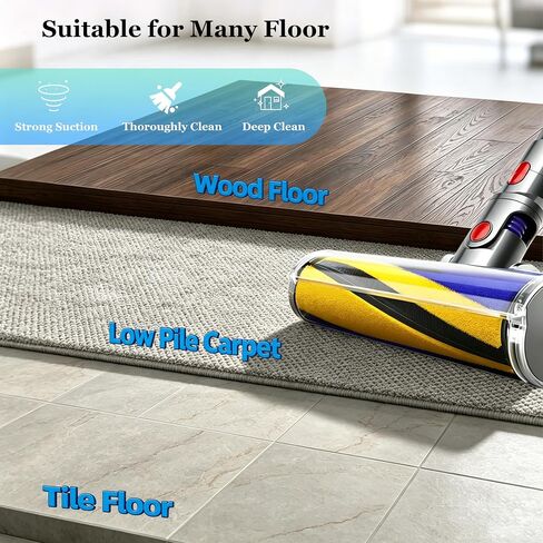 V15 Soft Roller Brush and Filter Compatible with Dyson V15 Detect/V15 Detect Plus Handheld Vacuum Cleaner,with 2 Pack V15 HEPA Filters,Replacement Parts #970013-02 & 971634-01 in Kuwait