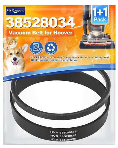 أحزمة تفريغ 38528034/38528035 متوافقة مع سلسلة Hoover WindTunnel ذاتية الدفع U6485900 U6439900 U6454900 U6630900، قطعة بديلة 40201200 و40201170، حزمة واحدة+1 in Kuwait