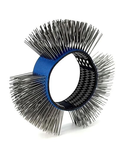 5PCS, Abrasive Wire Wheel Belt/Bristle Blasting Wheels for Surface Blaster | 0.5mm Carbon Spring Steel, Straight Type, 23mm Fine Wire Wheel, Metal Blaster Wheels in Kuwait