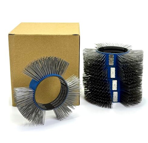5PCS, Abrasive Wire Wheel Belt/Bristle Blasting Wheels for Surface Blaster | 0.5mm Carbon Spring Steel, Straight Type, 23mm Fine Wire Wheel, Metal Blaster Wheels in Kuwait
