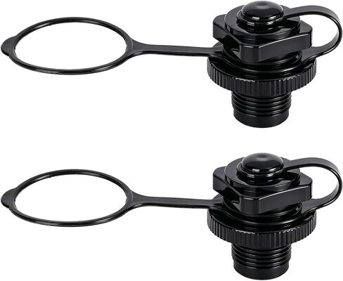 2pcs Boston Air Valve for Inflatable Boat, 22mm/0.87 Inch Inflatable Boat Air Valve Cap Spiral Plugs One-Way Inflation Replacement Parts for Kayak Raft Pool Float Boating Accessories in Kuwait