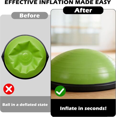 Exercise Ball Pump Compatible with Bosu Balance Trainer,Hand Air Pump for Balls,Fast Inflation Hand Ball Pump Replacements for Fitness and Yoga Balls Inflator in Kuwait