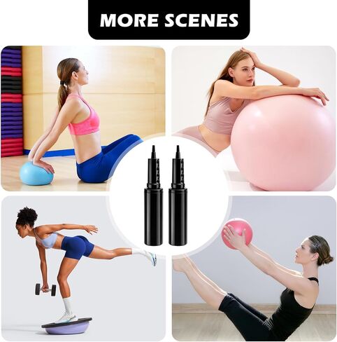 Exercise Ball Pump Compatible with Bosu Balance Trainer,Hand Air Pump for Balls,Fast Inflation Hand Ball Pump Replacements for Fitness and Yoga Balls Inflator in Kuwait