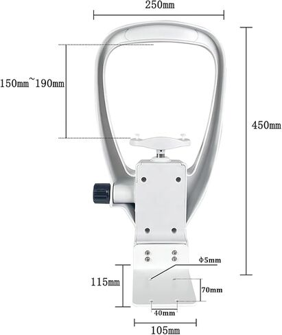 Vision Training Forehead Support, Chin Support Forehead Support Optometry Accessories, Instrument Chin Support Forehead Support Set, for Automatic Ophthalmometer Accessories in Kuwait