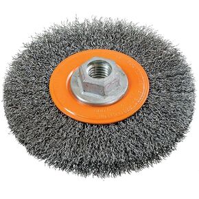 Walter Surface Technologies Crimped Wire Wheel -Steel 5" X 5/8" X 5/8"-11 Max RPM 10,000 in Kuwait