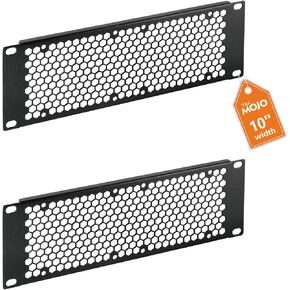 Tecmojo 2 Pack Vented 2U لوحة حواجز رف فارغة ، حشو لوحة تصحيح الصلب لربح الخادم 10 بوصة ، خزانة الشبكة ، مركز البيانات ، مختبرات المنزل ، الأسود in Kuwait