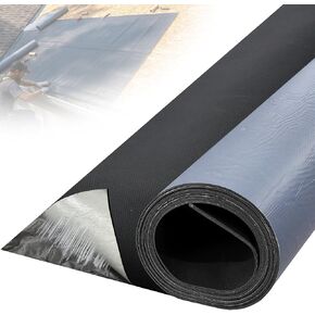 غشاء عازل للماء EPDM 50 مل للطبقة السفلية للسقف 16.5 قدم × 40 بوصة - مواد تسقيف مطاطية ذاتية اللصق لفة تسقيف شديدة التحمل للفناء والمركبات الترفيهية والسقف المعدني (سطح محكم) in Kuwait