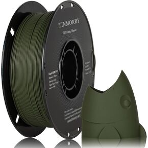 TINMORRY Matte PLA Filament 1.75mm، خيوط طابعة ثلاثية الأبعاد غير لامعة، متوافقة مع طابعات Bambu Lab FDM ثلاثية الأبعاد، بكرة 1 كجم (2.2 رطل)، أصفر قرع غير لامع in Kuwait