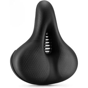 Ascent Bike Saddle 2.0, Comfortable Shock Absorbing Bicycle Seat with Breathable Ventilation Design, Wide Soft Bike Saddle for Road Bike, Mountain Bike, Commuter & Exercise Bike in Saudi Arabia