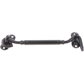 Barn Door Latch, 1PCS Cabin Hook Eye Latch Stainless Steel Black/Silver 6-8 Inch(8 Inch) in Saudi Arabia