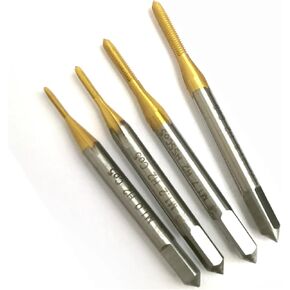 Hss-co TIN Right Hand Metric thread tap Straight Flute taps M0.8 M0.9 M1 M1.1 M1.2 M1.3 M1.4 M1.5 M1.6 M1.7 M1.8 M1.9 M2(M1.3X0.3 1PCS) in Saudi Arabia