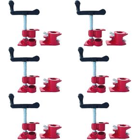 1/2"PIPE CLAMP FIXTURE,Heavy Duty Cast Iron Quick Release Pipe Clamps for Woodworking, Carpentry, Home Improvement, and DIY project.(1/2",6pack) in Saudi Arabia