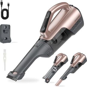 Shop-Vac S3 20V Handheld Vacuum Cordless, Rotatable Nozzle, Dual-Speed Powerful Portable Car Vacuum Rechargeable, Wall-Mounted Lightweight Hand Vacuum for Home & Car, LED, HEPA Filter, Champagne Gold in Kuwait