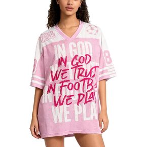 Graphic Jersey Shirts for Men Women in God We Trust Football World Cup V Neck Summer Tops Unisex in Kuwait