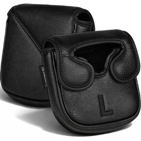 غطاء رأس مضرب مطرقة أسود كلاسيكي من Craftsman Golf متوافق مع مضارب عمود المركز والكعب، 4 خيارات للمقاسات، إغلاق مغناطيسي in Kuwait