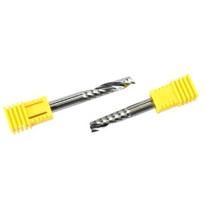 2pcs 4 6mm Shank Carbide End Mill Single Flute Milling Cutter One Flute Cutter Router Bit(4x28x55mm) in Kuwait