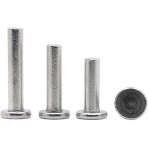 Idomin M2 M3 M4 M5 M6 M8 Aluminium Solid Rivets Knock Flat Head Rivet GB109(Size:M4 20pcs,Color:16mm) in Saudi Arabia