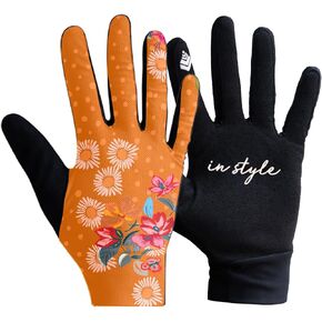 SHREDLY Bike Gloves Womens MTB Cycling Gloves, Lightweight Mesh Ventilation | Velcro-free, 4-way stretch, lightweight mesh on the back of the hand, silicone printed graphics on the fingers for extra grip in Saudi Arabia