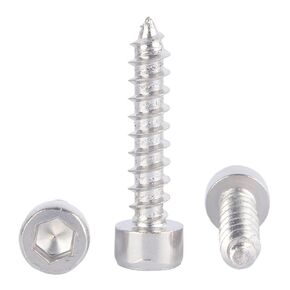1Pcs 8. Nickel Plated Cylinder Head Hexagonal Self Tapping Screw Cup Tip Tail M2-M6(M2.6 * 14) in Kuwait