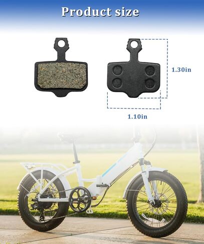 2PCS Front/Rear E-Bike Brake Pads Fits for Lectric XP Trike 1/XP Trike 2/XP4/XP 3.0 Electric Bike Accessories in Kuwait