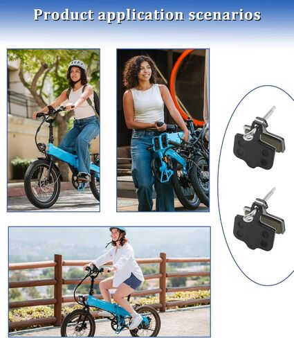 2PCS Front/Rear E-Bike Brake Pads Fits for Lectric XP Trike 1/XP Trike 2/XP4/XP 3.0 Electric Bike Accessories in Kuwait