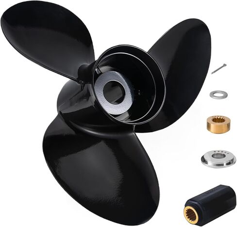 Aluminum 15 1/4 X 19 Outboard Boat Propeller Fit Suzuki Engines DT/DF150/175/200/225HP DF250/300HP Upgrade OEM 99105-00830-19P 15 Spline Tooth 15.25x19 Motor 3 Blades RH in Kuwait