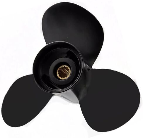مروحة قارب خارجية من الألومنيوم 11.1 × 14 لمحركات Tohatsu 35-50HP، 13 سنًا، 3T5B64529-0، متوافقة مع Tohatsu 35HP 40HP 50HP، RH in Kuwait