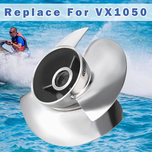 154 مللي متر جت سكي المكره لياماها VX1050 موجة عداء VX VX كروزر VX ديلوكس VX المحدودة 2016-2022 استبدال 6EY-R1321-01-00 3 شفرات المكره in Kuwait