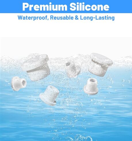 30 Pcs Salt and Pepper Plugs for Bottom, 6 Sizes Silicone Salt and Pepper Shaker Stoppers Plugs Replacement for Secure Seal on Round Holes for Bottles(0.31", 0.37", 0.43", 0.49", 0.51", 0.59") in Kuwait