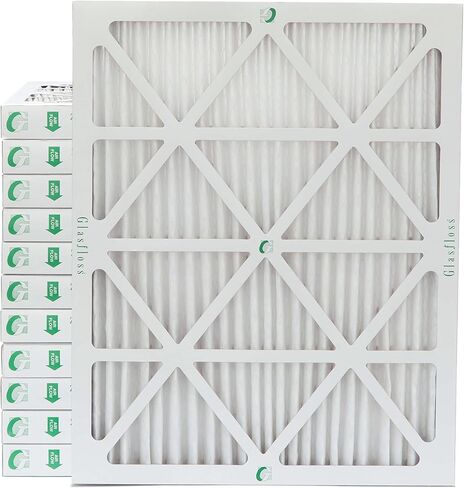 جلاس فلوس ZL 16x20x2 MERV 10 مرشحات للتكييف والفرن. 12 عبوة. الحجم الفعلي: 15-1/2 × 19-1/2 × 1-3/4 in Kuwait