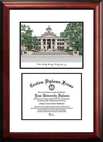 Campus Images KY996V Western Kentucky University Scholar Diploma Frame, 8.5" x 11" in Kuwait