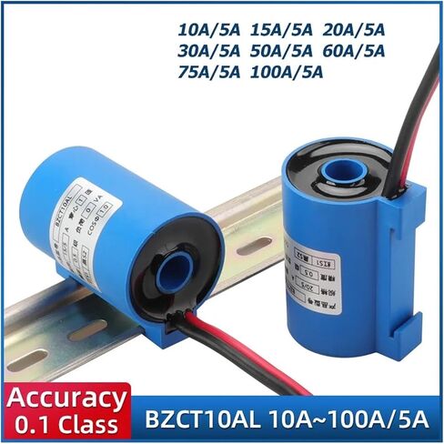 1 قطعة محول الحالي مراحل واحدة BZCT10ACHL-10A 30A 50A 100A/5A التيار المتناوب الاستشعار الحالي للقياس (15A 5A 0.5 الفئة) in Kuwait