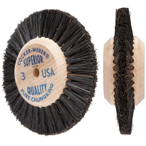 Wood Hub Rotary Wheel Bristle Brush #3 Jewelry Cleaning Deburring Polishing & Finishing in Kuwait