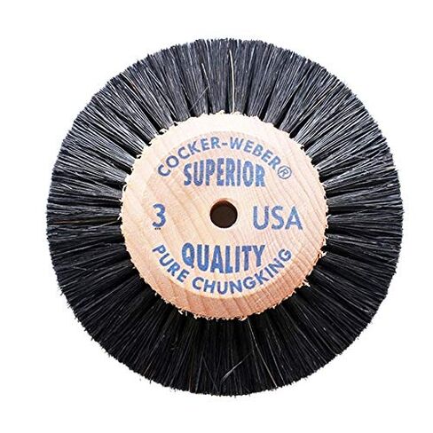 Wood Hub Rotary Wheel Bristle Brush #3 Jewelry Cleaning Deburring Polishing & Finishing in Kuwait