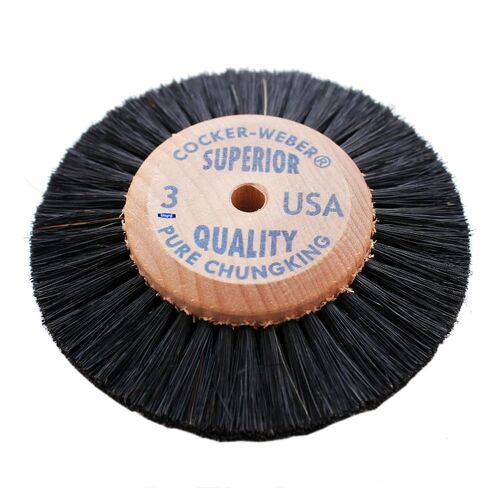 Wood Hub Rotary Wheel Bristle Brush #3 Jewelry Cleaning Deburring Polishing & Finishing in Kuwait