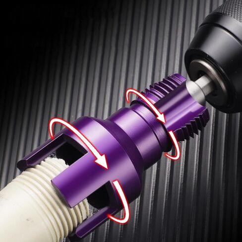أداة قطع خيط الأنبوب، خيوط خارجية داخلية متكاملة G1 / 2، ساق سداسية لخيط PVC - وظيفة الوضع المزدوج، سبائك فولاذية عالية الصلابة، قطع خيط دقيق فعال in Kuwait