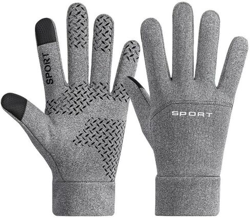 1Pair Winter Warm Touchscreen Gloves for Men & Women, Anti - Slip Ski Gloves, Fleece Lined Cycling Gloves for Cold Weather in Kuwait