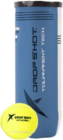 DROP SHOT Tournament Tech High Altitude Padel Balls – 3-Ball Can | FIP Approved | Pressurized for Extreme Durability | Ideal for High Altitude Play in Kuwait