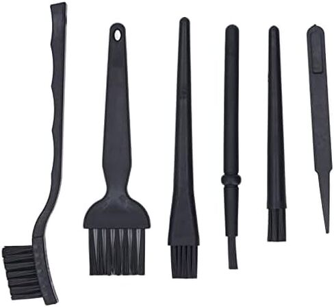 5 Piece Anti Static Brush and Tweezers Cleaning Kit Hard Brushes for Household Appliances Car Interior Electronics Keyboard in Kuwait