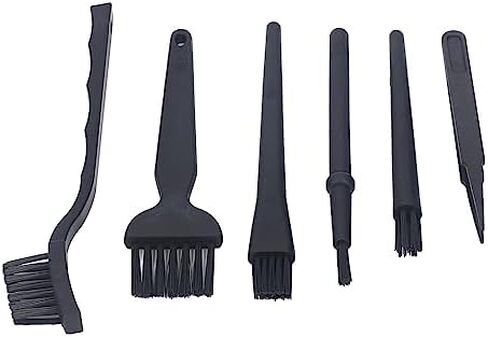 5 Piece Anti Static Brush and Tweezers Cleaning Kit Hard Brushes for Household Appliances Car Interior Electronics Keyboard in Kuwait