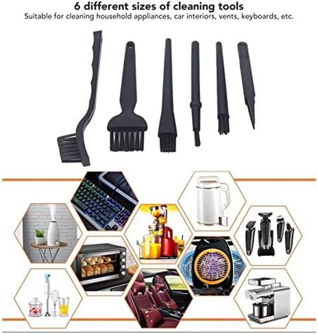 5 Piece Anti Static Brush and Tweezers Cleaning Kit Hard Brushes for Household Appliances Car Interior Electronics Keyboard in Kuwait