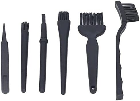 5 Piece Anti Static Brush and Tweezers Cleaning Kit Hard Brushes for Household Appliances Car Interior Electronics Keyboard in Kuwait