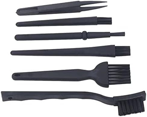5 Piece Anti Static Brush and Tweezers Cleaning Kit Hard Brushes for Household Appliances Car Interior Electronics Keyboard in Kuwait