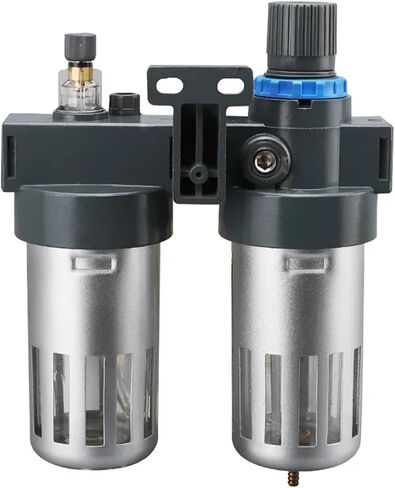 Compressed Air Filter Pressure Regulator Lubricator Type with Gauge Metal Cup Guard BFC2000 BFC3000 BFC4000(BFC3000 (3l8)) in Kuwait