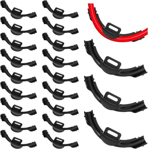24 قطعة 3/8 "- 1/2" Pex 90 درجة الكوع الأنابيب البلاستيكية الانحناء دعم الأسود Pex تركيبات المشابك حامل الأنابيب 1/2 بوصة in Kuwait